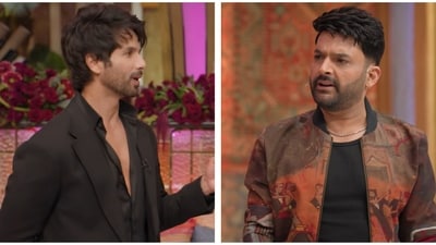 Shahid Kapoor and Kapil Sharma had a banter on the show.