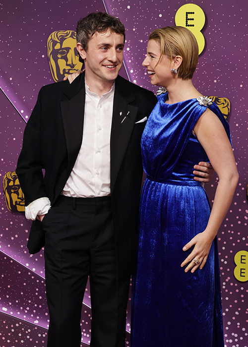 Paul Mescal and Jessie Buckley attend the 2026 EE BAFTA Film Awards at The Royal Festival Hall . Pic: Getty Images