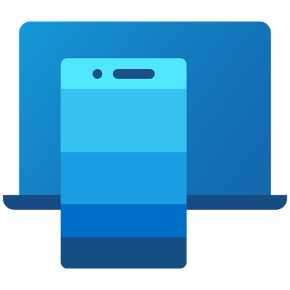The Microsoft Phone Link icon in a transparent render.