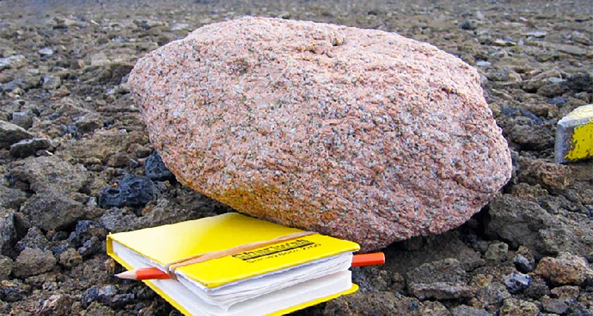 Pink rocks lead to the discovery of a massive structure in Antarctica