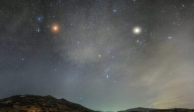 Planet parade over Scotland, 1 March 2025. Credit: Steven Robinson Pictures/Getty Images