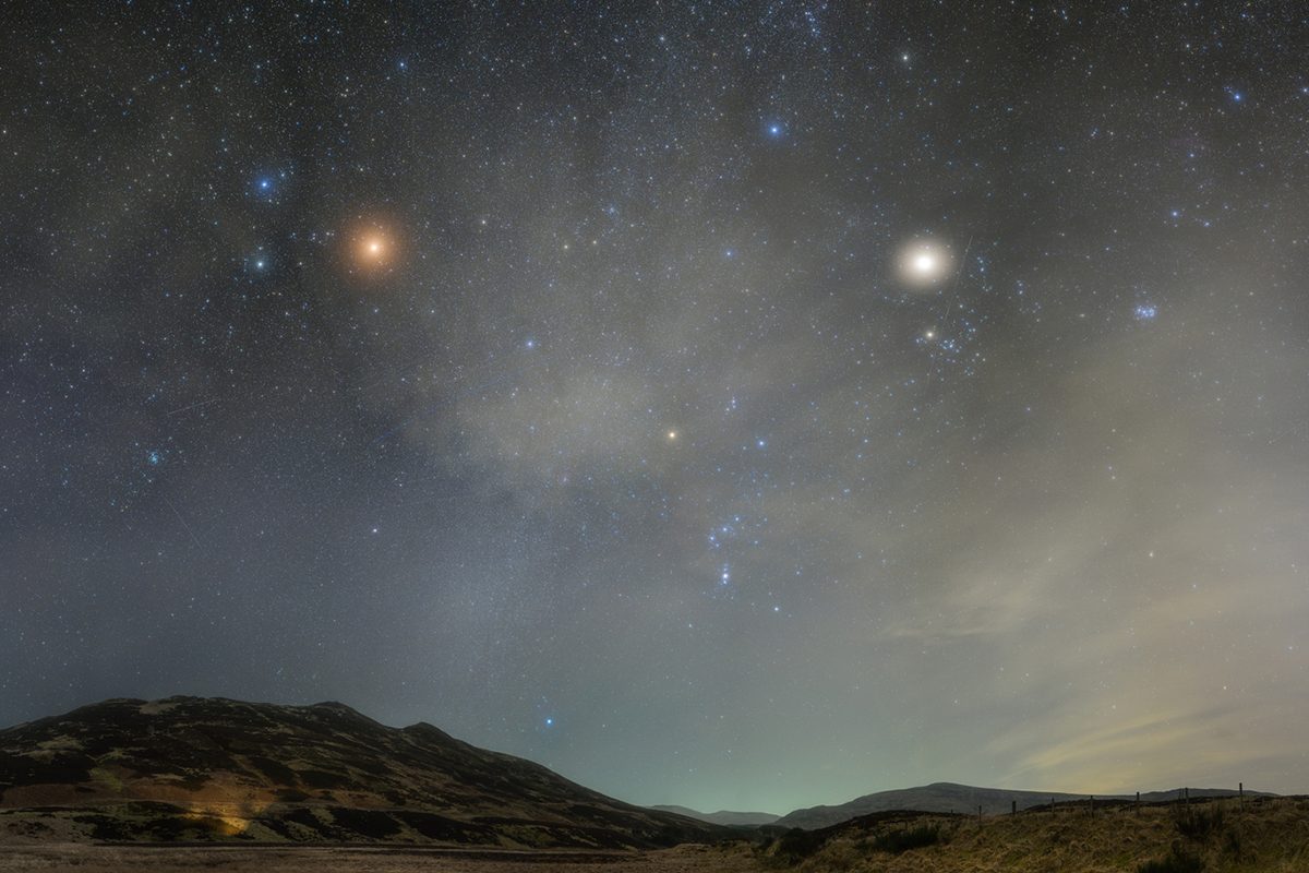 Planet parade over Scotland, 1 March 2025. Credit: Steven Robinson Pictures/Getty Images