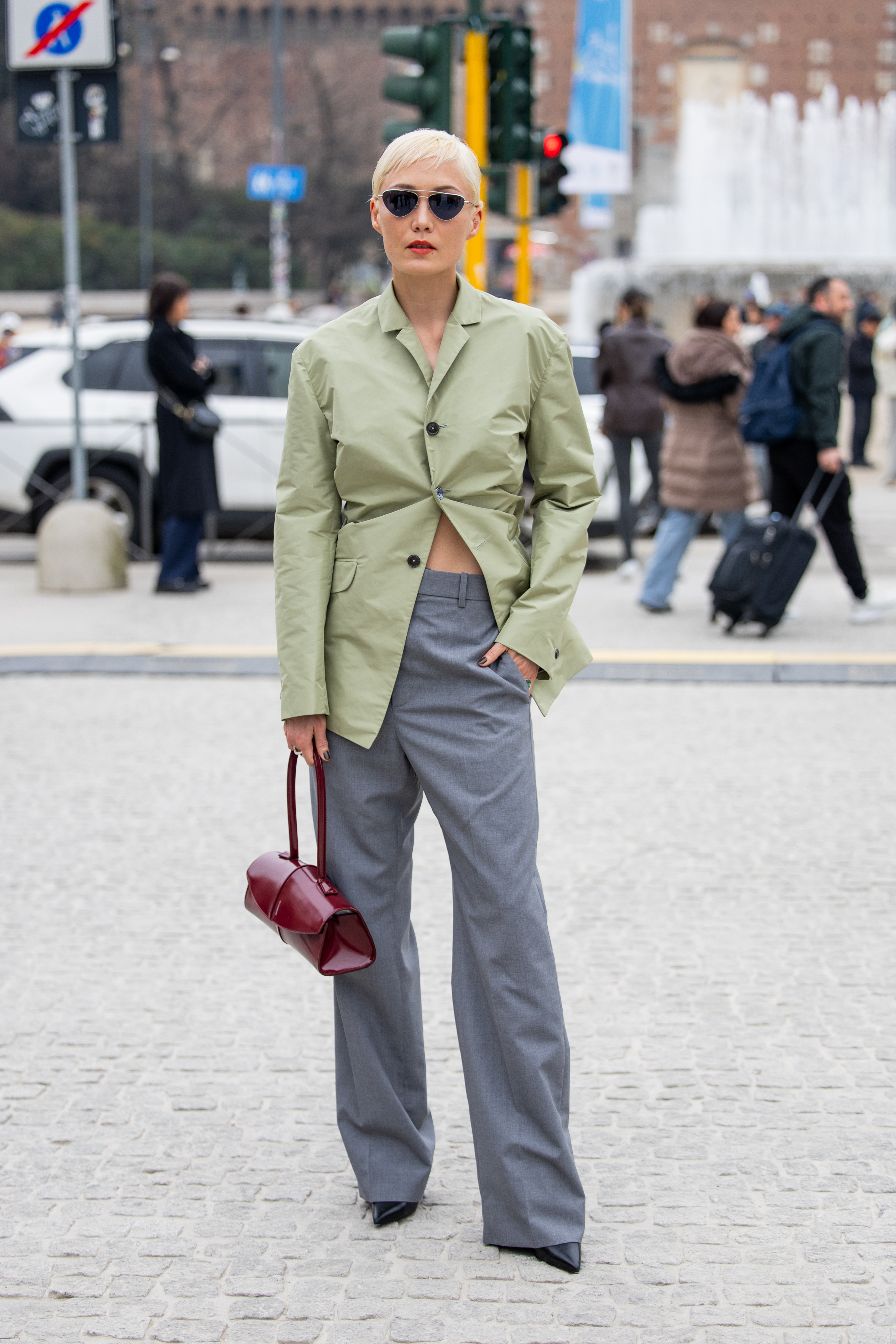 Pom Klementieff at the Jil Sander show