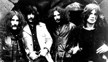 Black Sabbath posing for a photograph in 1970