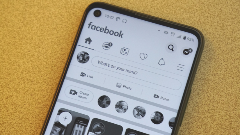 A greyscale smart phone screen