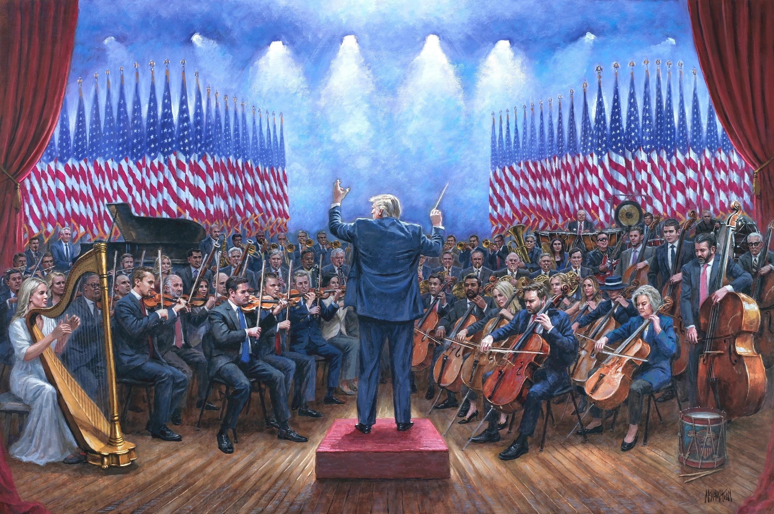 MAGA symphony painting