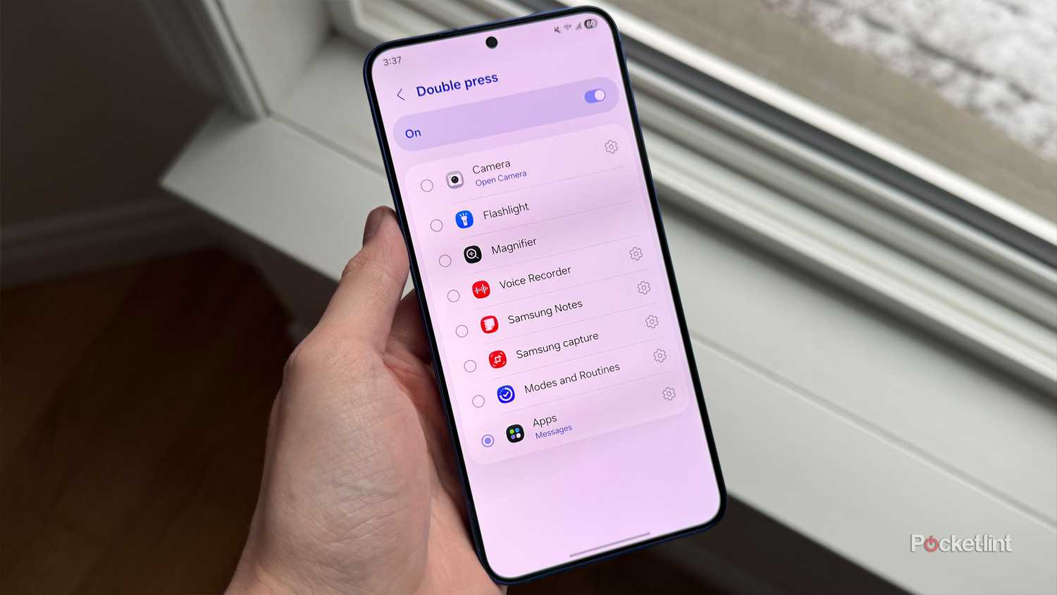 Double press settings Samsung Galaxy.
