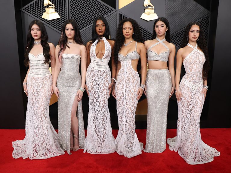 Katseye are nominated for two prizes, including best new artist. Pic: Reuters/Mario Anzuon