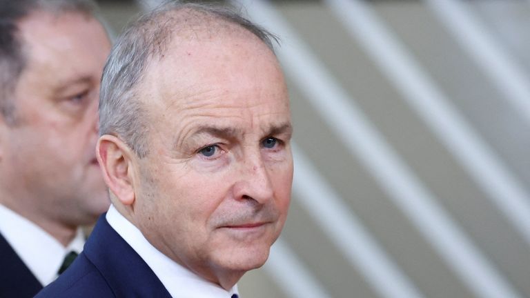 Ireland's Taoiseach Micheal Martin has been urged to raise the issue when he meets Donald Trump in March. Pic: Reuters