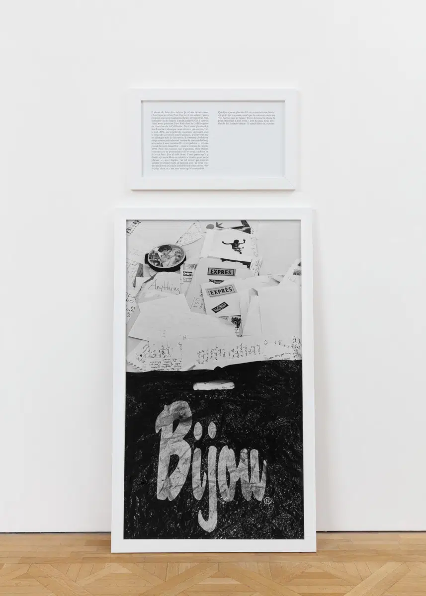 ‘The Breakup,’ 1992. Gelatin silver print and text panel. (Courtesy of the artist and Perrotin)