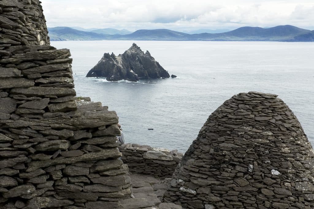 Skellig Michael where Harry Potter was filmed.