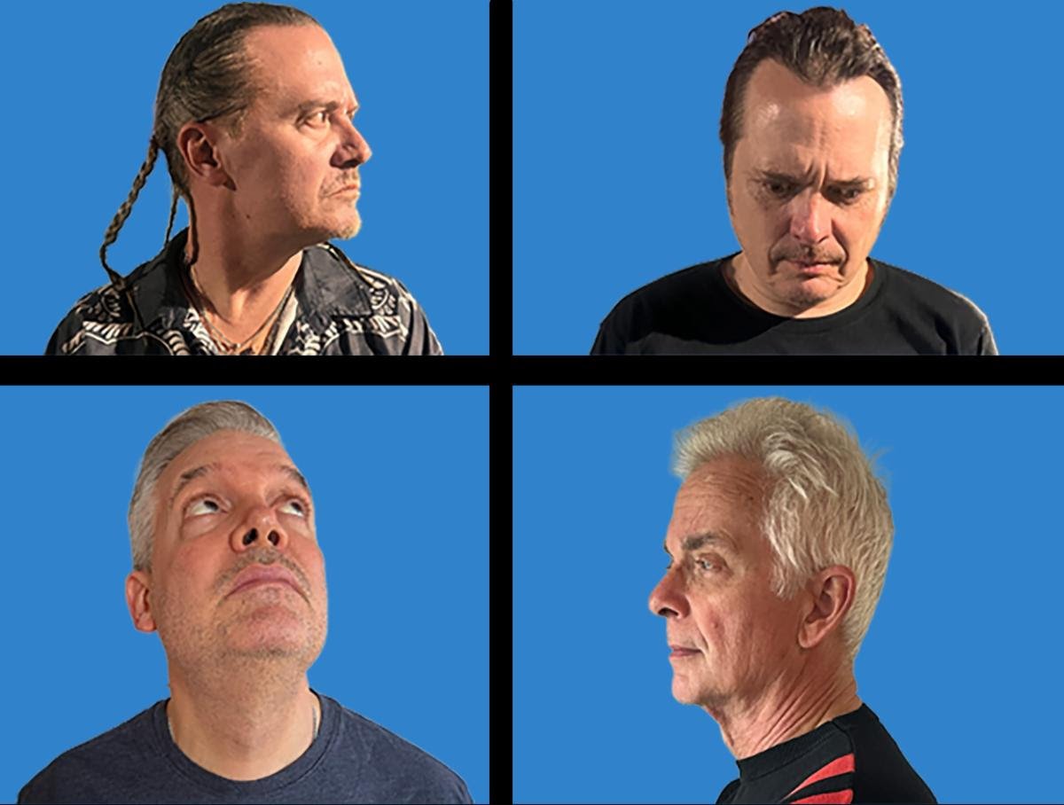 Promotional photo of Tomahawk in 2026 featuring guitarist Duane Denison, vocalist Mike Patton, drummer John Stanier, and bassist Trevor Dunn.