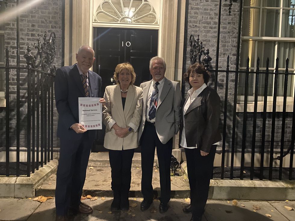 \u200bCampaigners deliver an End Frozen Pensions report to Downing Street last year