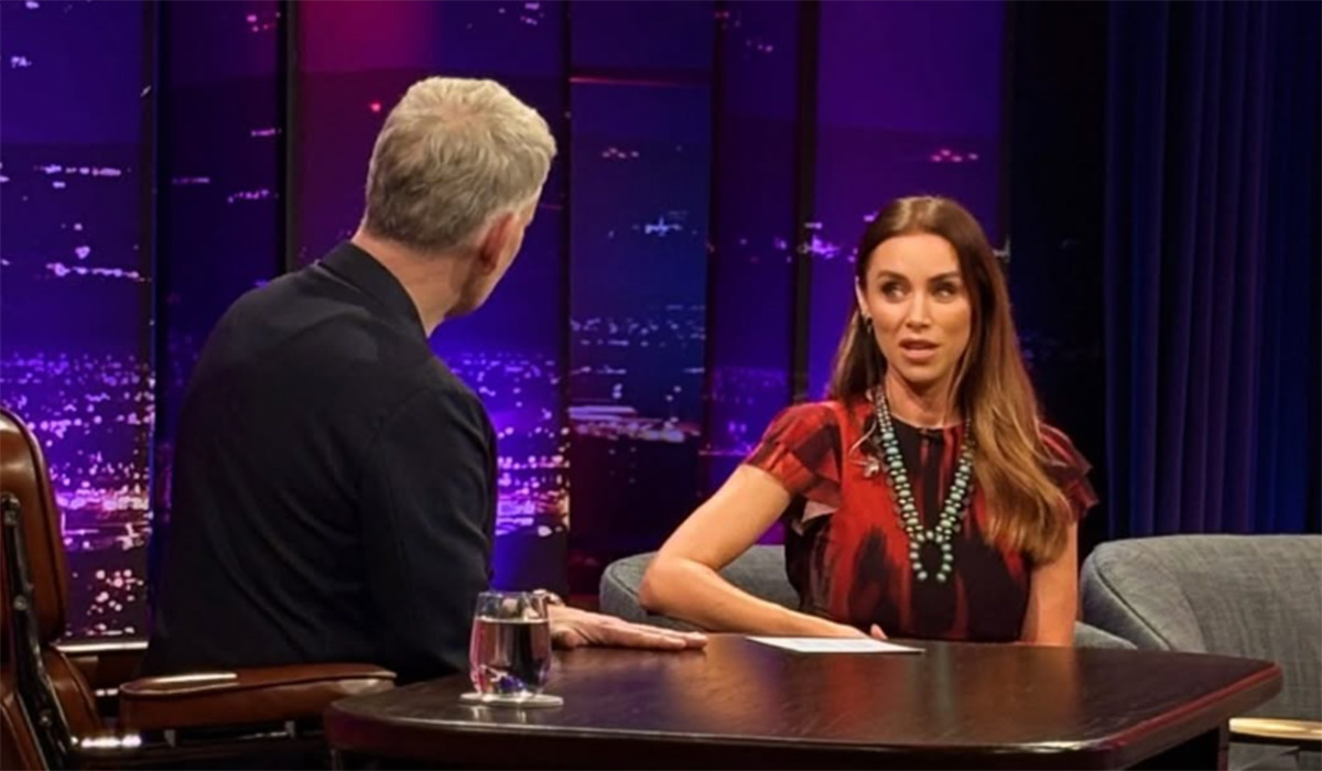 Una Healy on the Late Late Show. Pic: Late Late Show / Instagram