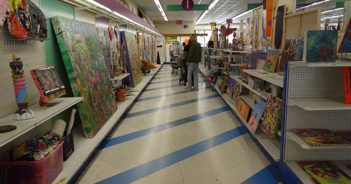 This former 99 Cents Only store has been reimagined as an art exhibit — this week only. See inside