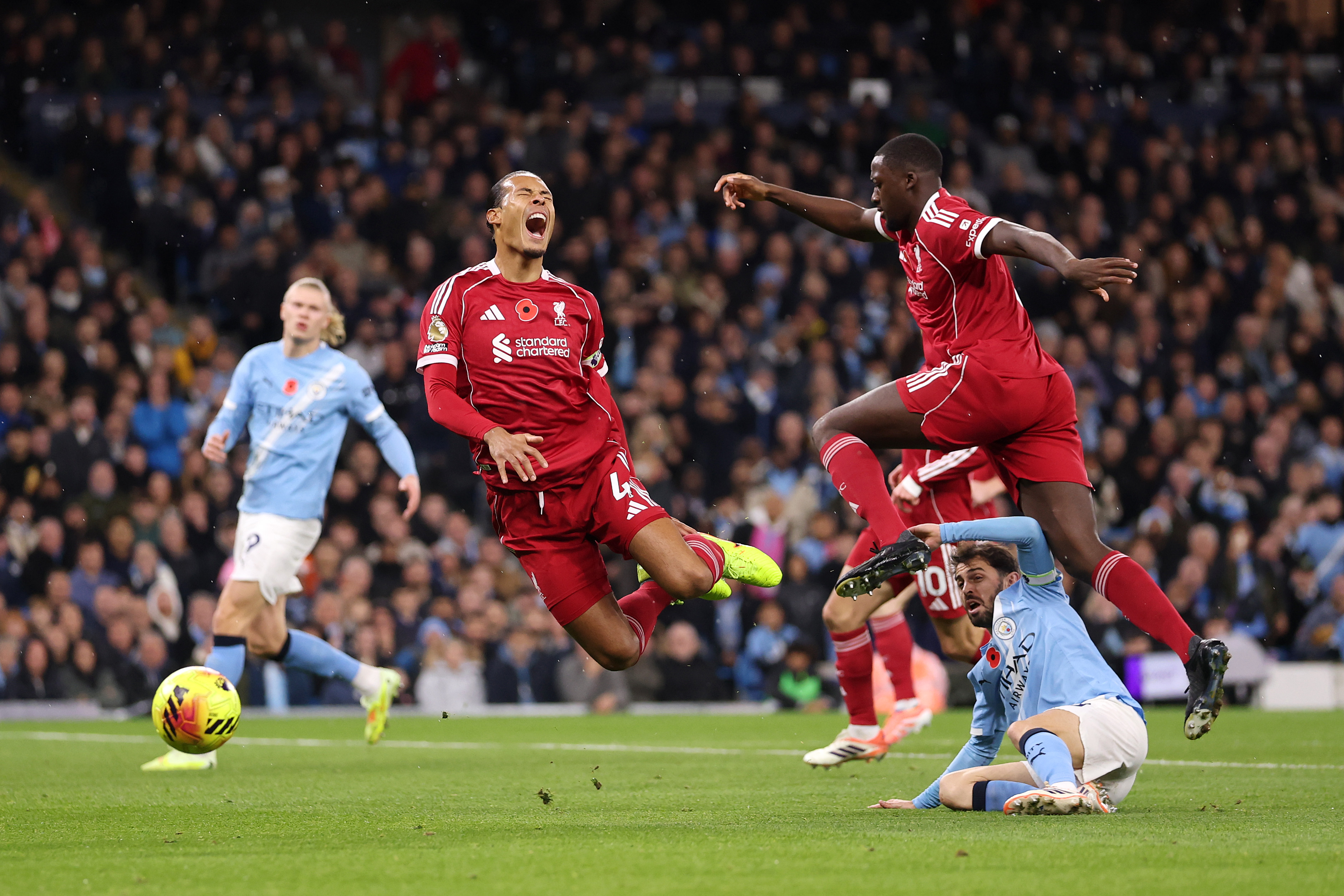 Liverpool lost 3-0 away to Manchester City when the teams met earlier in the season