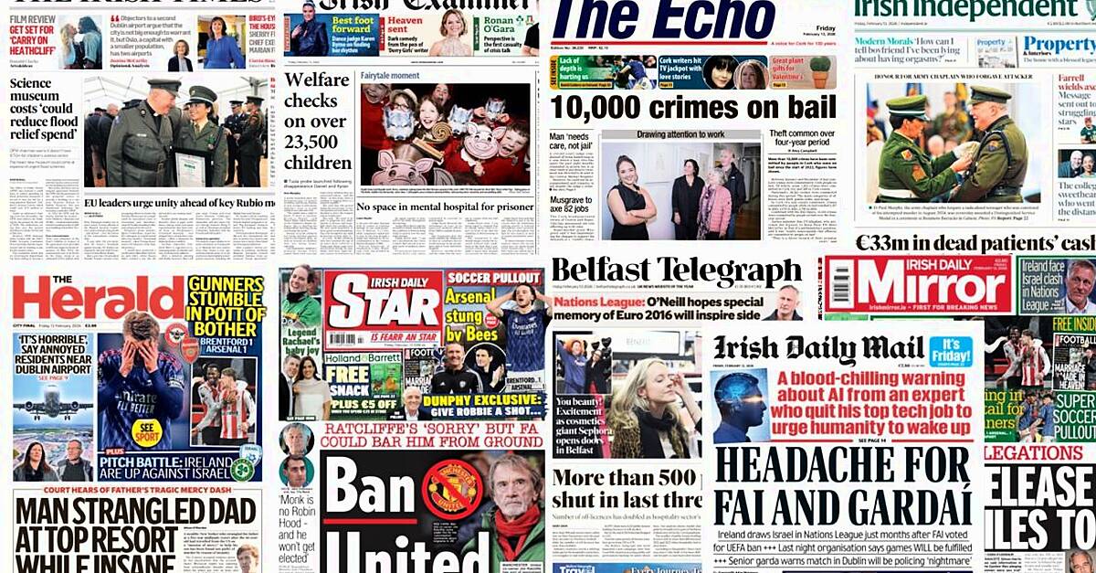 What the papers say: Friday's front pages