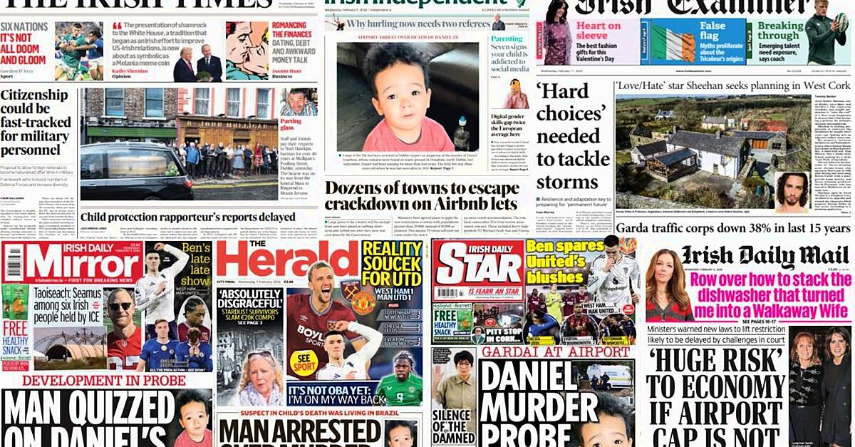 What the papers say: Wednesday's front pages