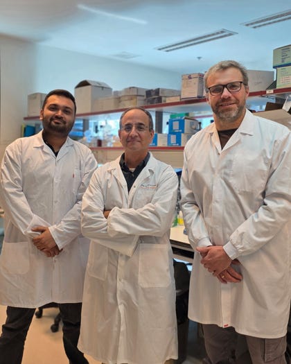 From right to left: Slava Gurevich, Prof. Meir Shamay, Nilabja Roy Chowdhury. The study's findings have broader significance beyond the world of viruses. Credit: Bar-Ilan University From right to left: Slava Gurevich, Prof. Meir Shamay, Nilabja Roy Chowdhury. The study's findings have broader significance beyond the world of viruses