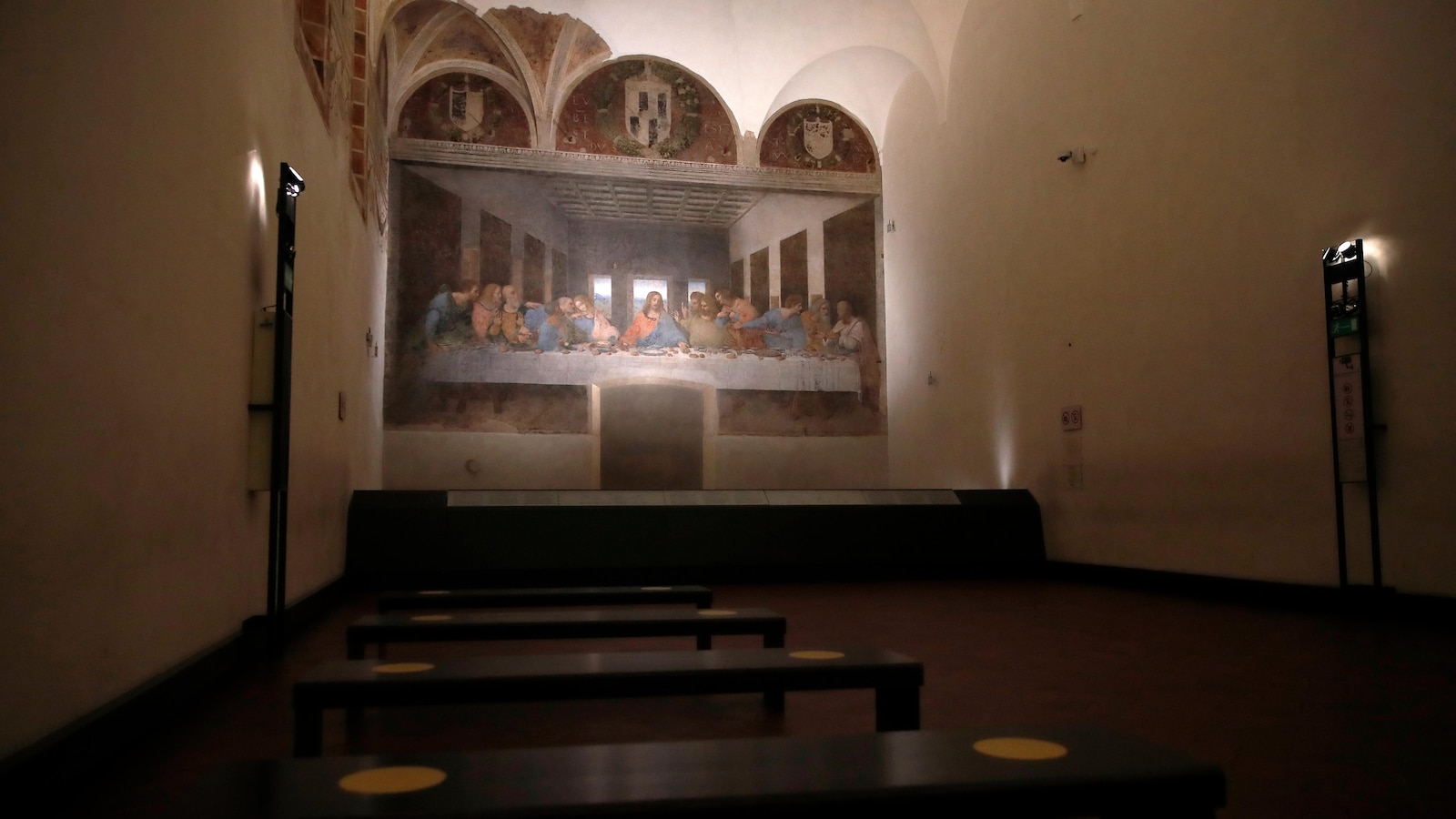 Tourists stopped from seeing The Last Supper, while Olympic VIPs including Vance visit