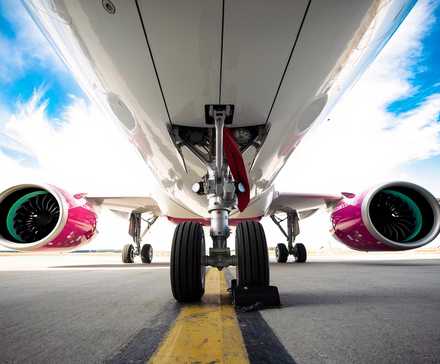 Wizz Air Airbus A321 on the ground