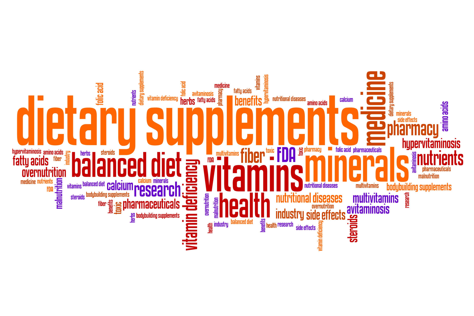 dietary supplements collage