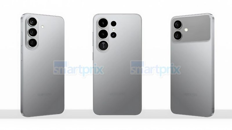 CAD renders of the Galaxy S26 lineup including the Ultra and Pro models