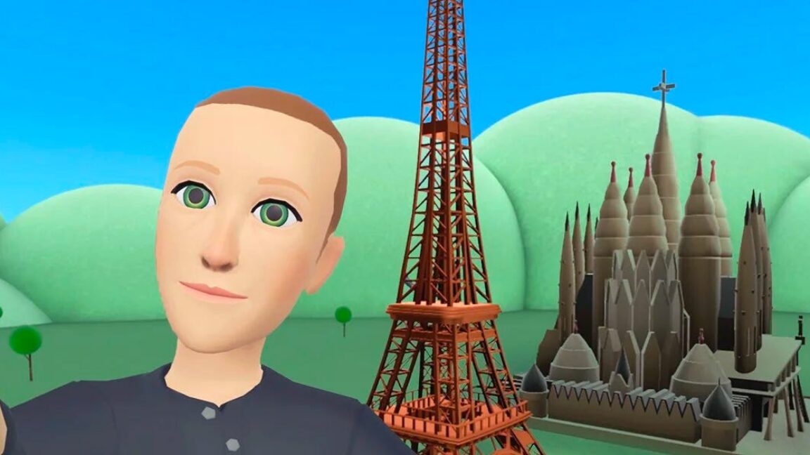 A low-poly rendition of Mark Zuckerberg