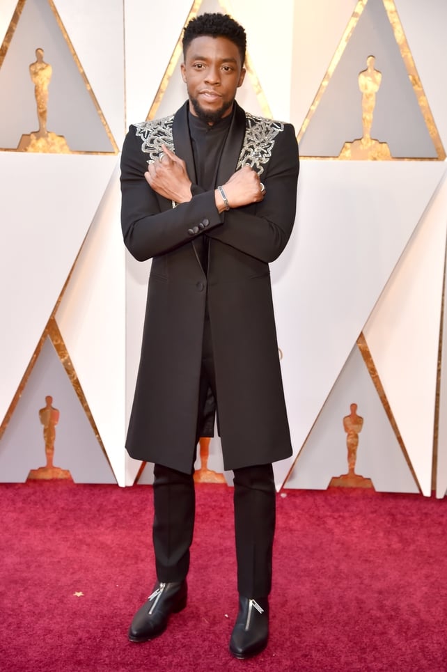 Chadwick Boseman in Givenchy Haute Couture (2018)