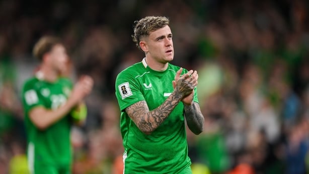 6 September 2025; Sammie Szmodics of Republic of Ireland after the FIFA World Cup 2026 Group F qualifying match between Republic of Ireland and Hungary at the Aviva Stadium in Dublin. Photo by Stephen McCarthy/Sportsfile