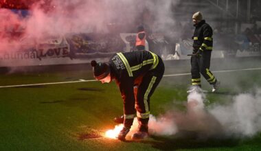 Oriel Park pitch repairs complete after flare damage