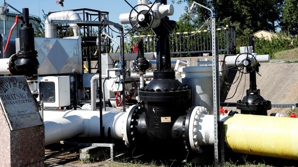 The Druzhba oil pipeline between Hungary and Russia