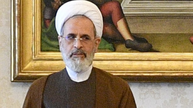 Ayatollah Alireza Arafi (to left of Pope Francis) at the Vatican in 2022 GETTY