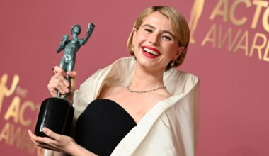 Jessie Buckley wins Actor Award for lead role in Hamnet
