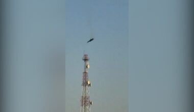 US military plane plummets from sky in Kuwait