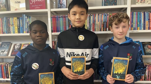 Oluwayanmife Sotunde, Lorcan Tracey and Demian Skaskiv from St Mary's National School 