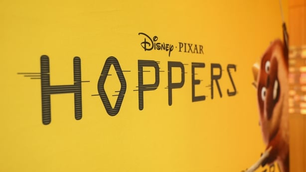 Displays and signage are seen during the Hoppers Day Event in Beaverton, Oregon on 5 March, 2026. (Photo by Mat Hayward/Getty Images for Disney)