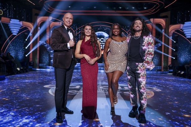 Judges Brian Redmond,Karen Byrne,Oti Mabuse, and Arthur Gourounlian