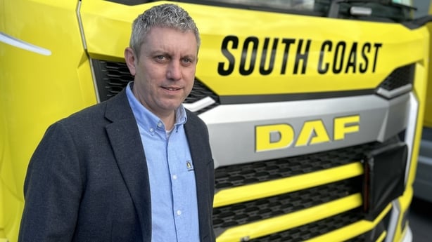 Damien Healy of South Coast Logistics RTÉ