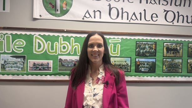 Principal Liz O'Grady at her school