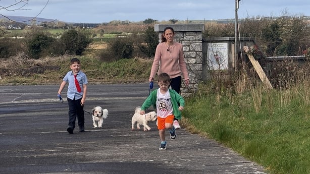 Yvonne Roche with her children Corey and Dylan