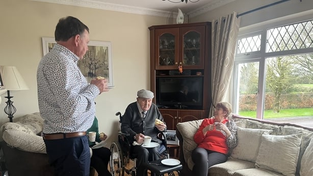 Paddy Claffey and his family