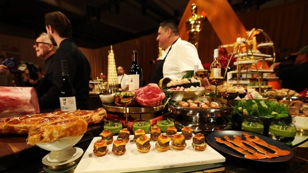Sliders are seen at the 98th Oscars Governors Ball preview at the Ray Dolby Ballroom in Hollywood, California, on 10 March, 2026. Photo by VALERIE MACON / AFP)