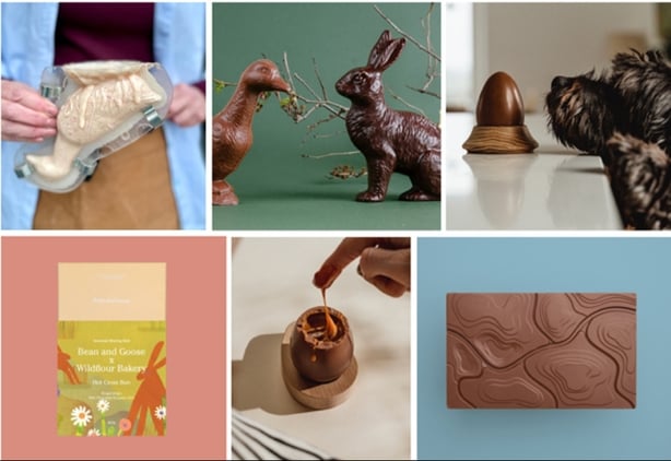 a collage of easter treats