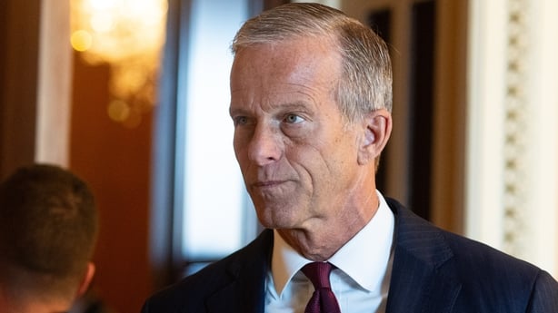 Senate Majority Leader John Thune in the US Capitol.