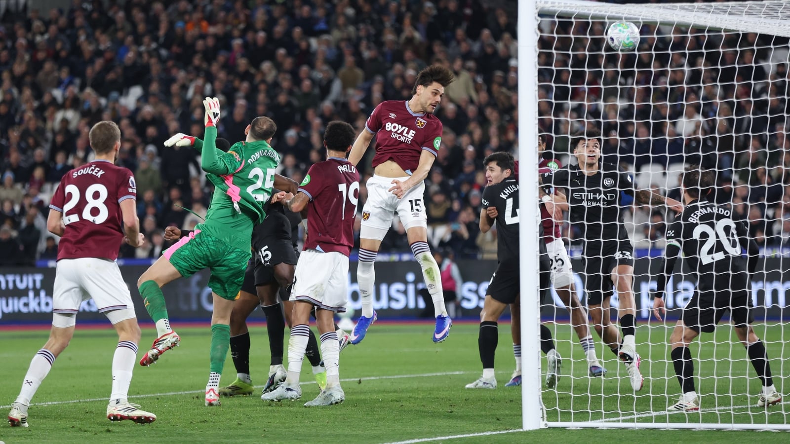 Hammers inflict another blow on City's title hopes