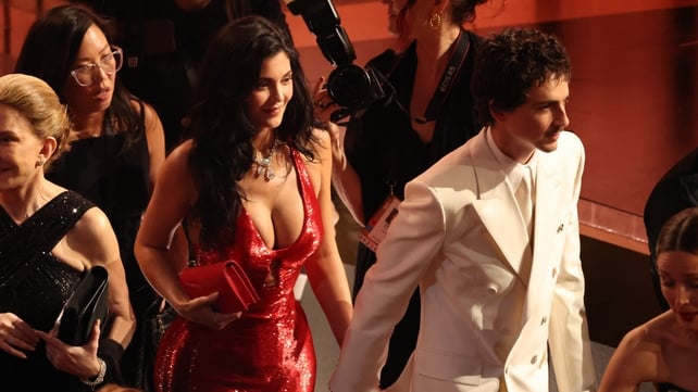 Timothee Chalamet and Kylie Jenner attend the 98th Annual Academy Awards