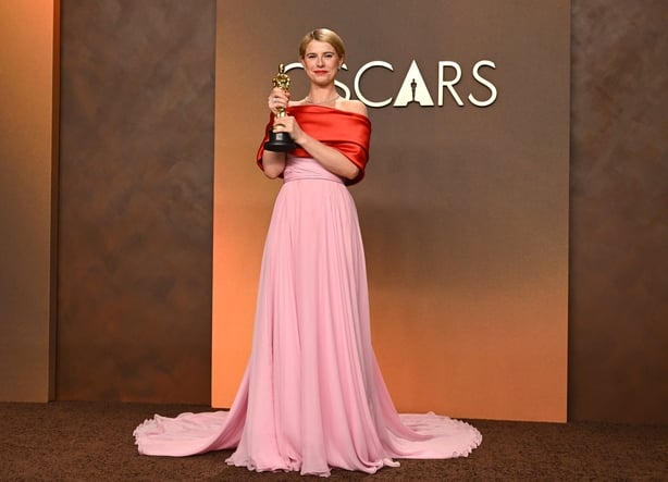 Jessie Buckley at 98th Annual Oscars - Press Room held at Dolby Theatre on March 15, 2026 in Hollywood, California. (Photo by Gilbert Flores/Penske Media via Getty Images)