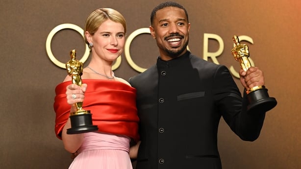 Jessie Buckley and Michael B. Jordan at 98th Annual Oscars 