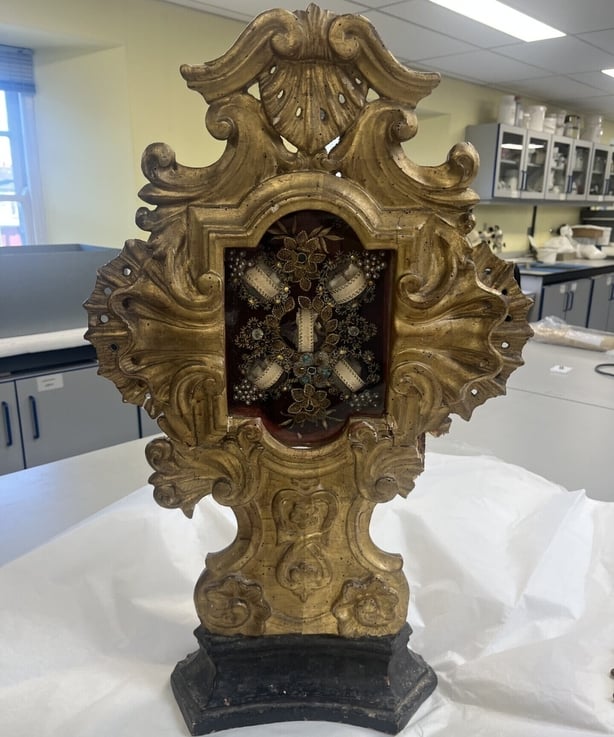 A Reliquary after it was recovered